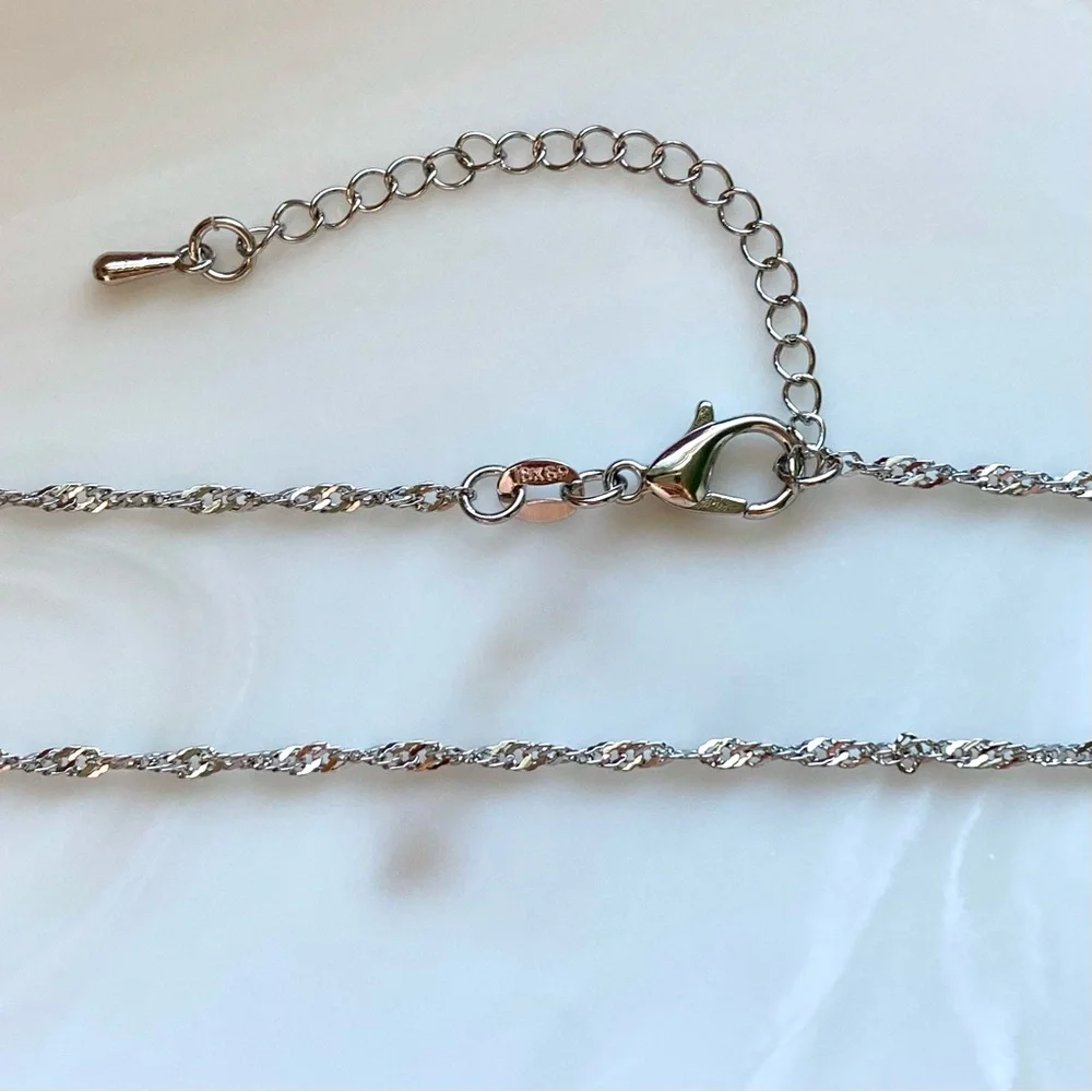 Rose Gold, Gold, Silver plated Wave Chain Necklace for Women